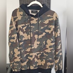 Zara Camo Hoodie - Green, Brown & Black